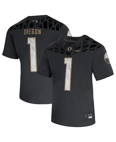 Nike Big Boys and Girls 1 Anthracite Oregon Ducks Shoe Duck Vapor Fusion Jersey