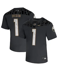 Nike Big Boys and Girls 1 Anthracite Oregon Ducks Shoe Duck Vapor Fusion Jersey
