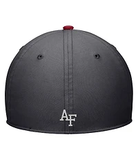 Nike Men's Anthracite Air Force Falcons Rivalry Swoosh Flex Hat