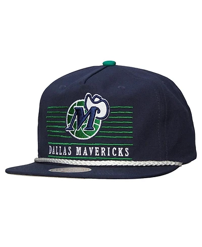 Mitchell & Ness Men's Navy Dallas Mavericks Ascend Deadstock Snapback Hat