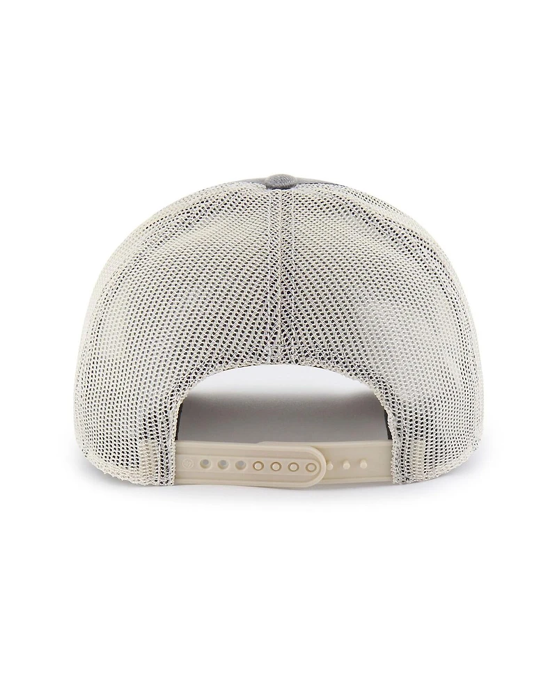 '47 Brand Men's Charcoal Colorado Avalanche Canteen Pigment Dyed Patch Trucker Adjustable Hat