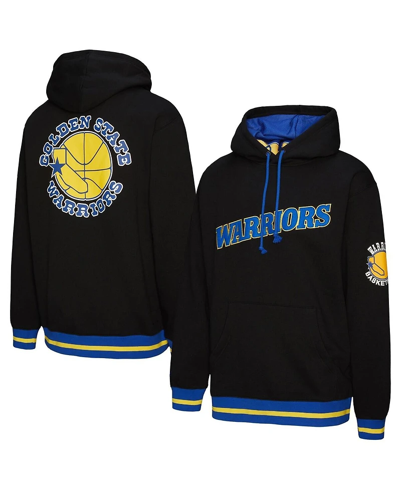 Mitchell & Ness Men's and Women's Black Golden State Warriors Heavyweight Hoodie
