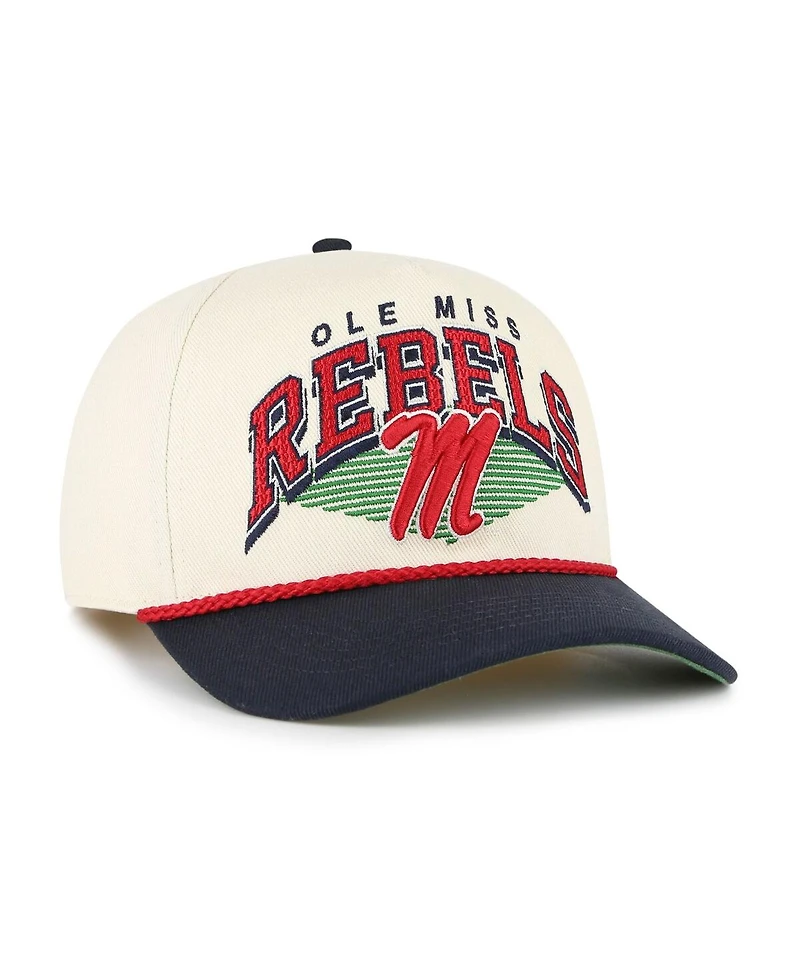 '47 Brand Men's Natural Ole Miss Rebels Pomona Two-Tone Rope Hitch Adjustable Hat