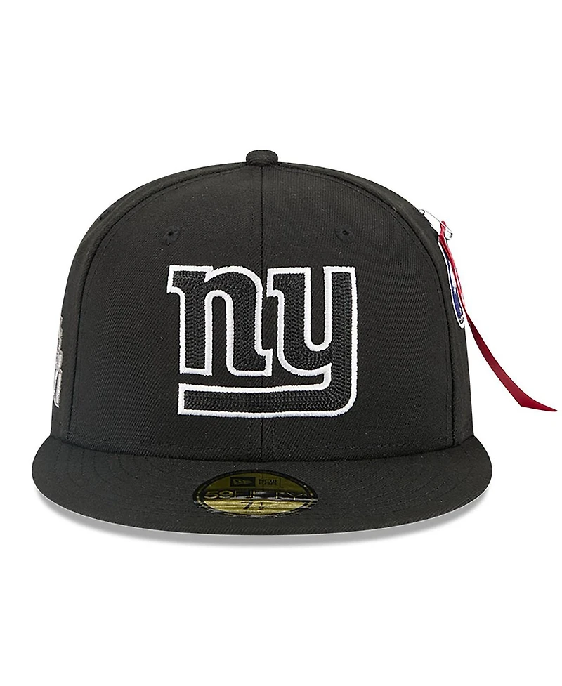 New Era x Alpha Industries Men's Black York Giants 59FIFTY Fitted Hat