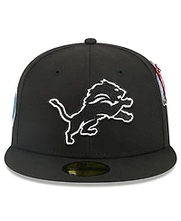 New Era x Alpha Industries Men's Black Detroit Lions 59FIFTY Fitted Hat