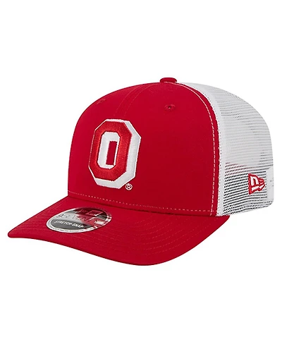 New Era Men's Scarlet Ohio State Buckeyes Team 9SEVENTY Coolera Trucker Adjustable Hat