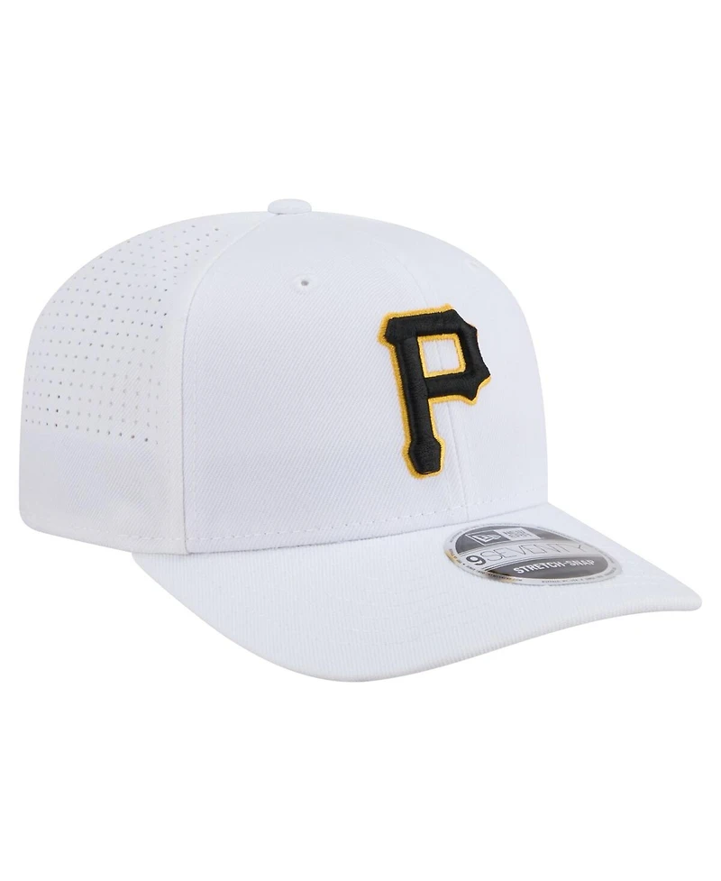 New Era Men's White Pittsburgh Pirates Coolera 9SEVENTY Adjustable Hat