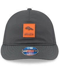 New Era Men's Charcoal Denver Broncos 2025 Sideline Cold Weather Retro Crown 59FIFTY Fitted Hat