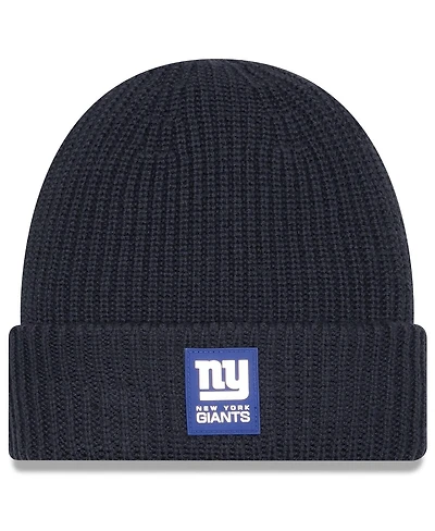 New Era Men's Charcoal New York Giants 2025 Sideline Cold Weather Cuffed Knit Hat