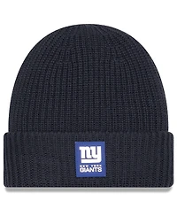 New Era Men's Charcoal New York Giants 2025 Sideline Cold Weather Cuffed Knit Hat