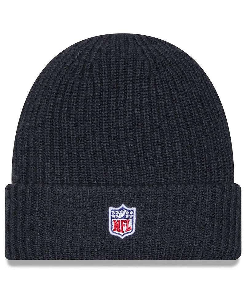 New Era Men's Charcoal Kansas City Chiefs 2025 Sideline Cold Weather Cuffed Knit Hat
