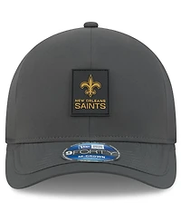 New Era Men's Charcoal New Orleans Saints 2025 Sideline Cold Weather 9FORTY M-Crown Adjustable Hat