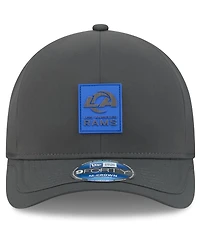 New Era Men's Charcoal Los Angeles Rams 2025 Sideline Cold Weather 9FORTY M-Crown Adjustable Hat