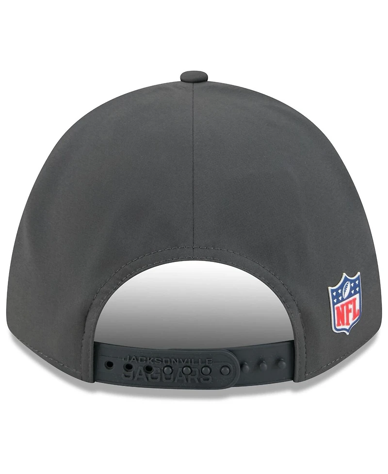 New Era Men's Charcoal Jacksonville Jaguars 2025 Sideline Cold Weather 9FORTY M-Crown Adjustable Hat