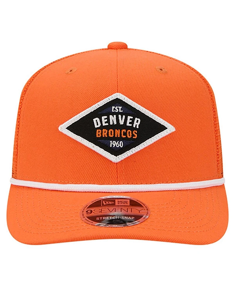New Era Men's Orange Denver Broncos Team 9SEVENTY Adjustable Hat