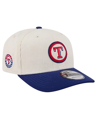 New Era Men's Cream Texas Rangers Loyal 9SEVENTY Adjustable Hat