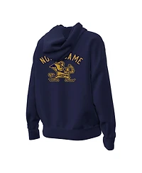 Under Armour Women's Navy Notre Dame Fighting Irish Oversized Gameday Icon Hoodie