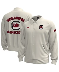 Under Armour Men's Stone South Carolina Gamecocks Gameday Icon Full-Snap Fleece Jacket