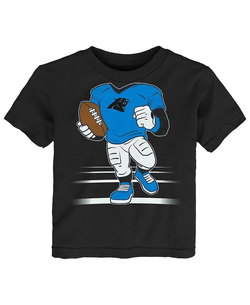 Outerstuff Toddler Black Carolina Panthers Game Fit T-Shirt