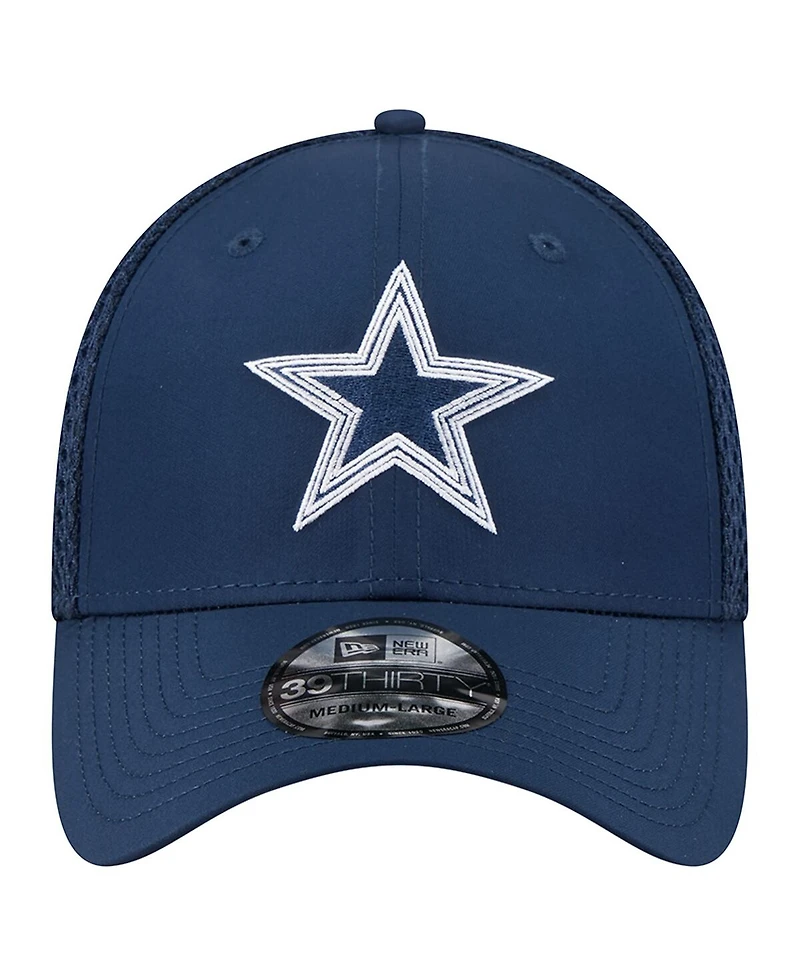 New Era Men's Navy Dallas Cowboys Outline 39THIRTY Flex Hat