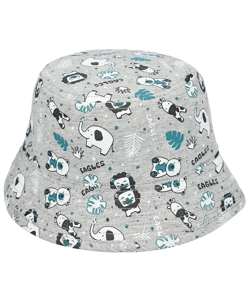 New Era Baby Boys and Girls Gray Philadelphia Eagles Animal Bucket Hat