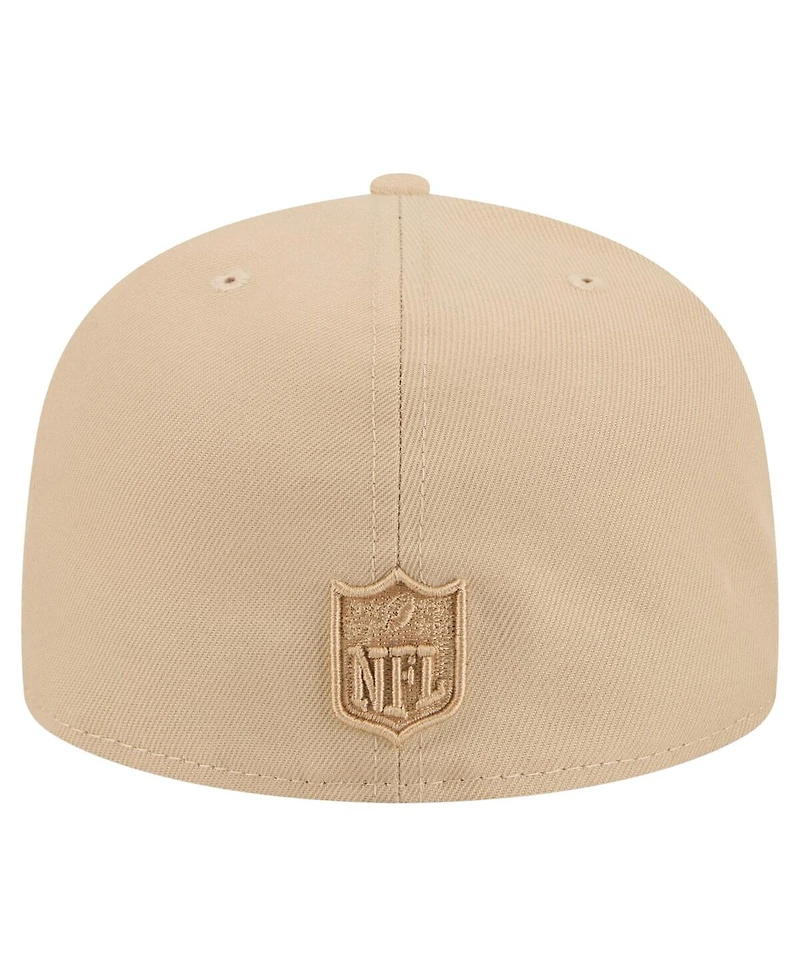 New Era Men's Light Beige Buffalo Bills Color Pack A-Frame 59FIFTY Fitted Hat