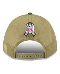 New Era Big Boys and Girls Green/Dark Green New York Jets 2025 Salute to Service 9FORTY A-Frame Adjustable Hat