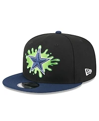 New Era Men's Black/Navy Dallas Cowboys Nickelodeon Slime 9FIFTY Snapback Hat