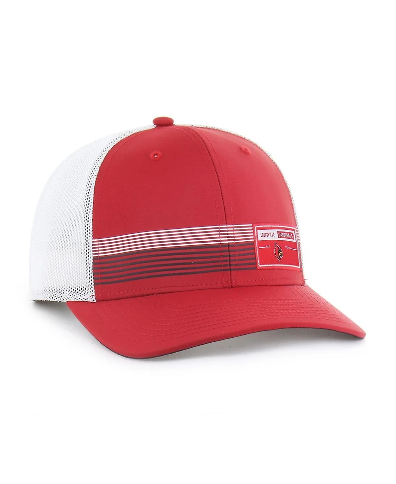 '47 Brand Men's Red Louisville Cardinals Rangefinder Brrr Trucker Adjustable Hat