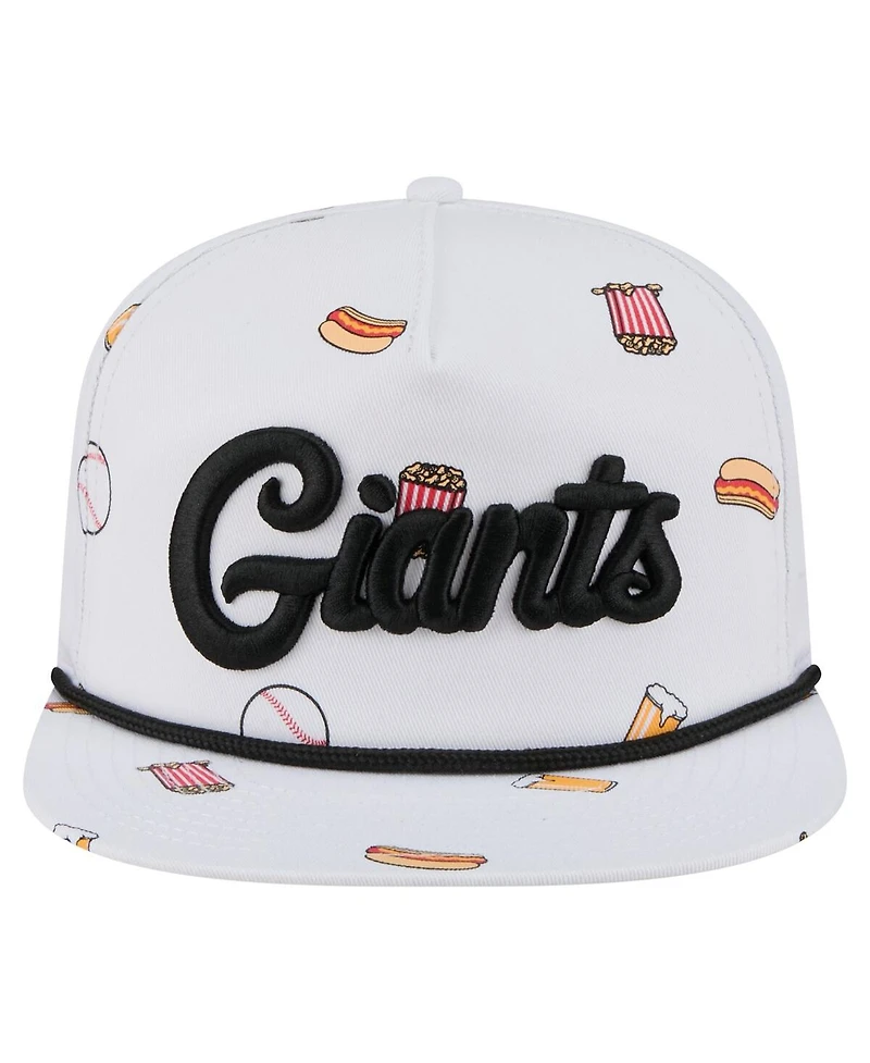 New Era Men's White San Francisco Giants Team Cheer Rope 19TWENTY Adjustable Hat