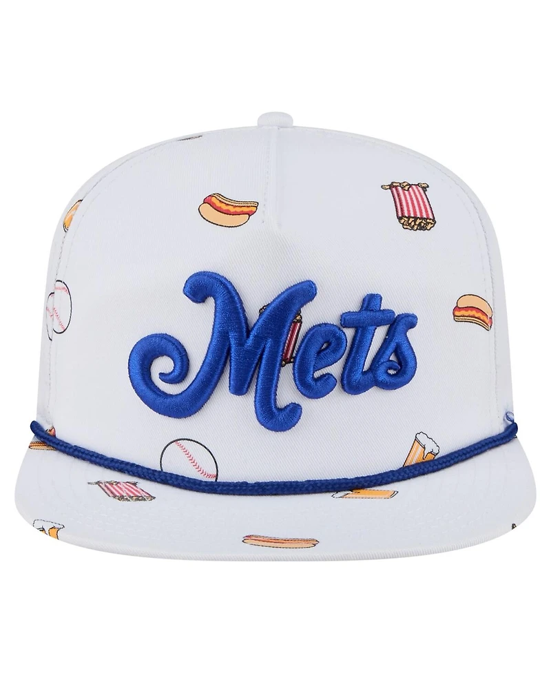 New Era Men's White New York Mets Team Cheer Rope 19TWENTY Adjustable Hat
