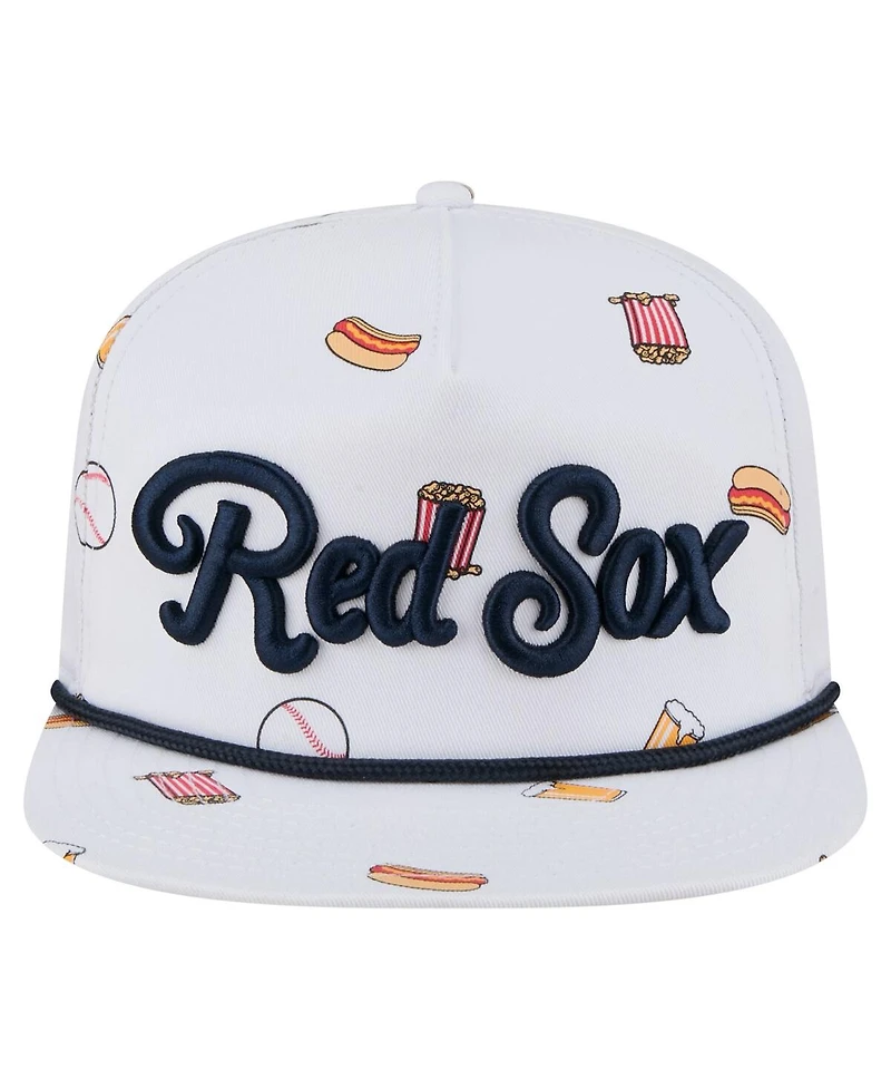 New Era Men's White Boston Red Sox Team Cheer Rope 19TWENTY Adjustable Hat