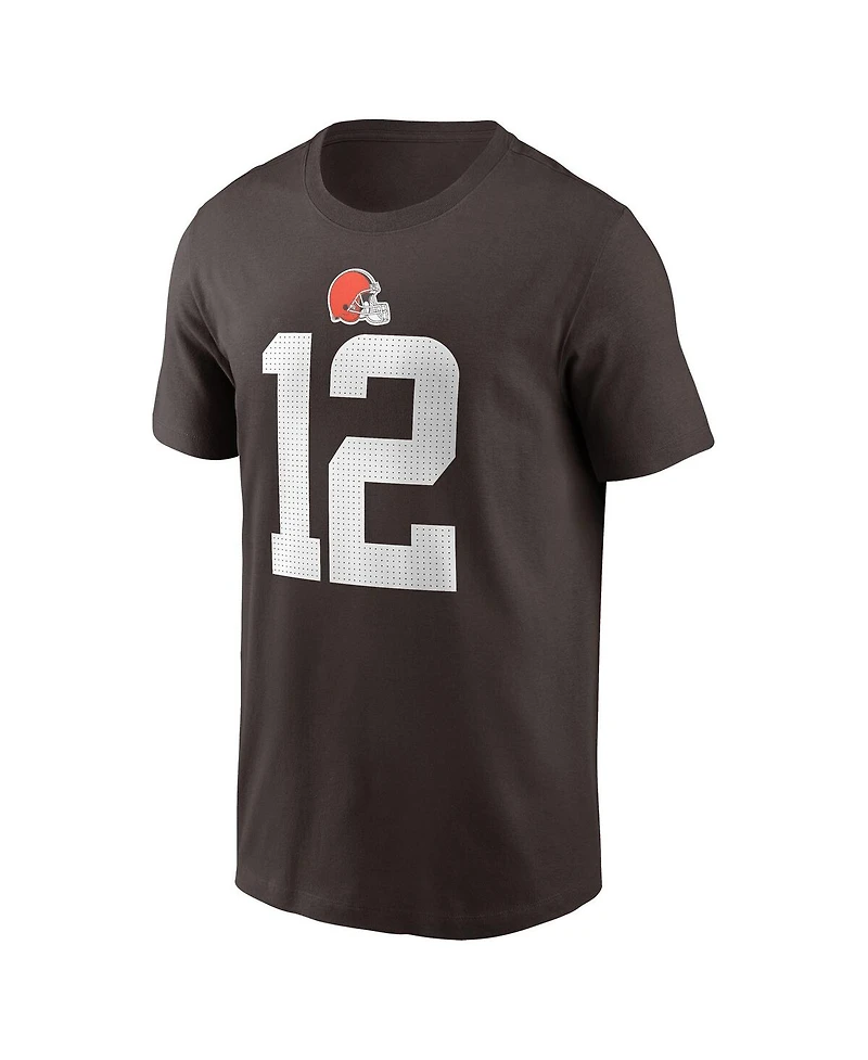 Nike Big Boys and Girls Shedeur Sanders Brown Cleveland Browns 2025 Nfl Draft Player Name Number T-Shirt