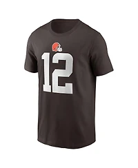 Nike Big Boys and Girls Shedeur Sanders Brown Cleveland Browns 2025 Nfl Draft Player Name Number T-Shirt