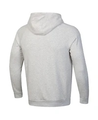 Under Armour Men's Gray Notre Dame Fighting Irish Leprechaun Rival Raglan Fleece Hoodie
