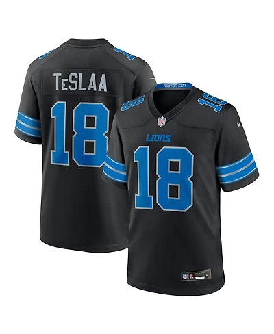 Nike Big Boys and Girls Isaac TeSlaa Black Detroit Lions Alternate Game Player Jersey