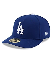 New Era Men's Royal Los Angeles Dodgers 2025 Mlb Postseason Side Patch Low Profile 59FIFTY Fitted Hat