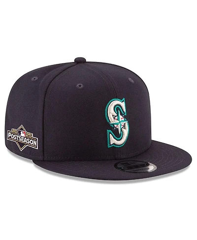 New Era Men's Navy Seattle Mariners 2025 Mlb Postseason Side Patch 9FIFTY Snapback Hat