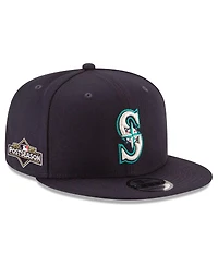 New Era Men's Navy Seattle Mariners 2025 Mlb Postseason Side Patch 9FIFTY Snapback Hat