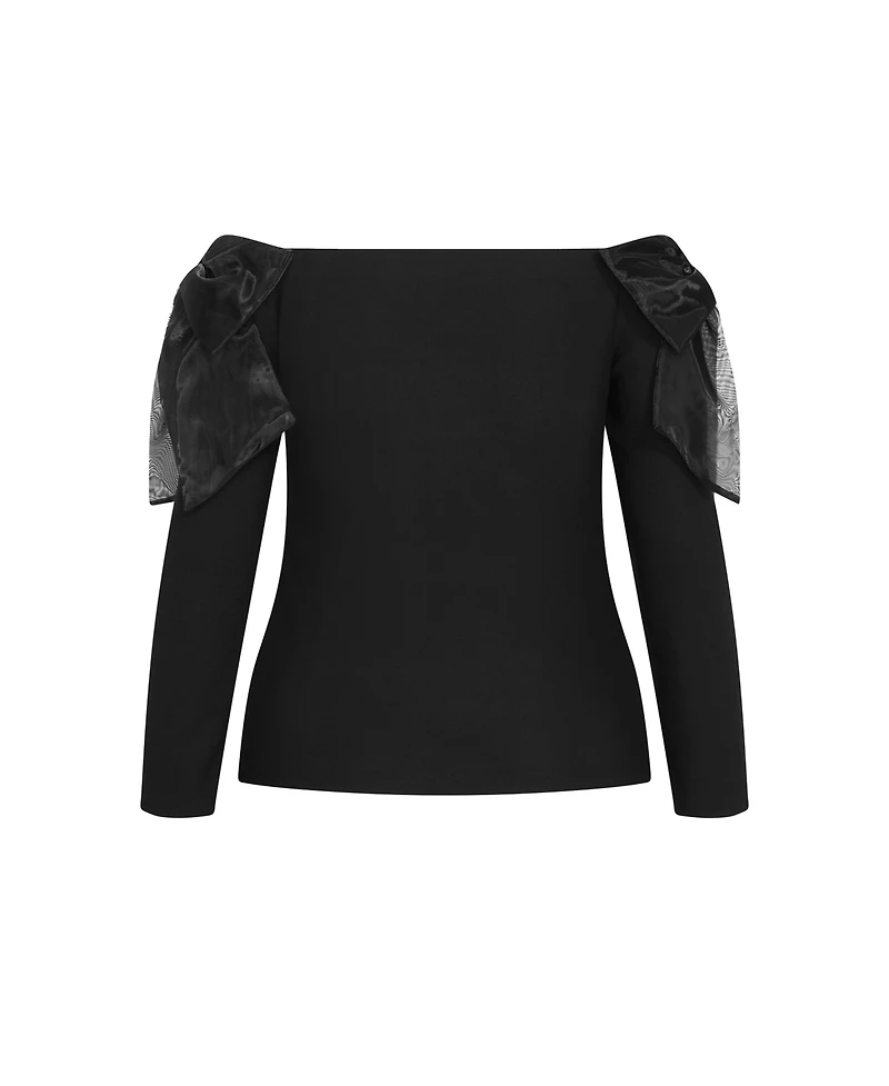 City Chic Women's Stacie Off Shoulder Top