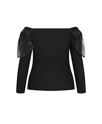 City Chic Women's Stacie Off Shoulder Top