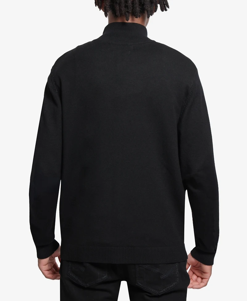 Xray Men's Full Zip Mock Neck Sweater