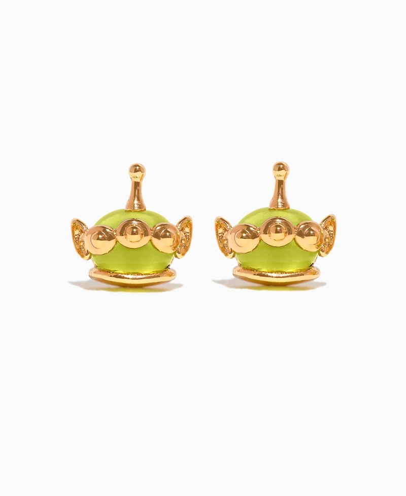 Girls Crew Gold Plated Pixar Toy Story Crystal Alien Studs