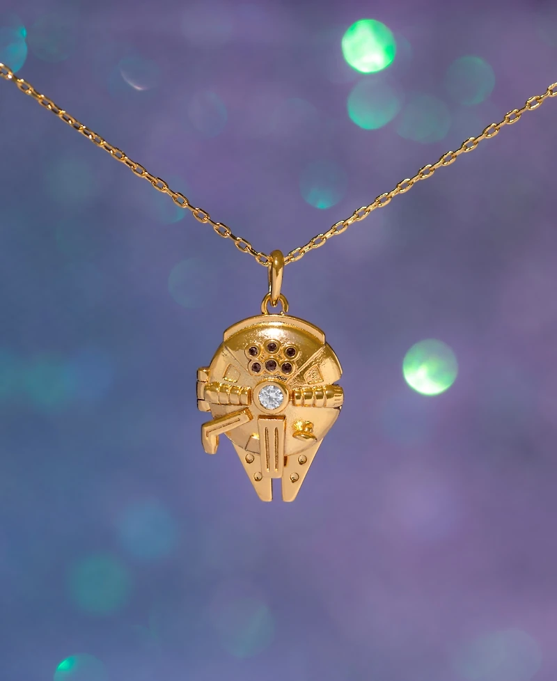 Girls Crew Star Wars Millennium Falcon Locket Necklace
