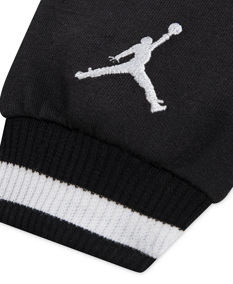 Jordan Baby Boys 3-Piece Jersey Full-Zip Hoodie, Bodysuit and Pants Set