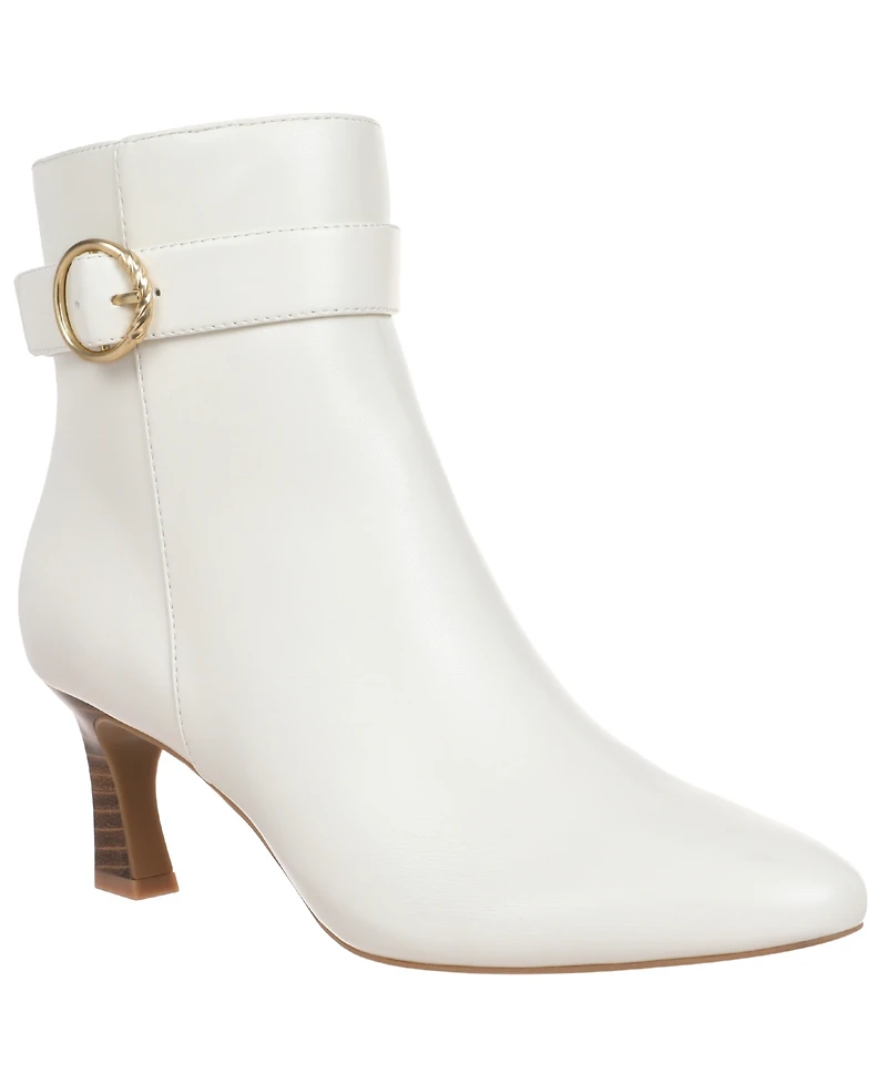 Macy's Women's Belt Almond Toe Booties