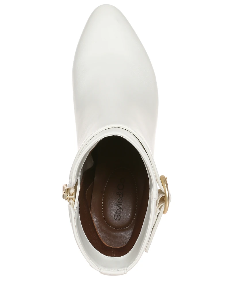 Macy's Women's Belt Almond Toe Booties