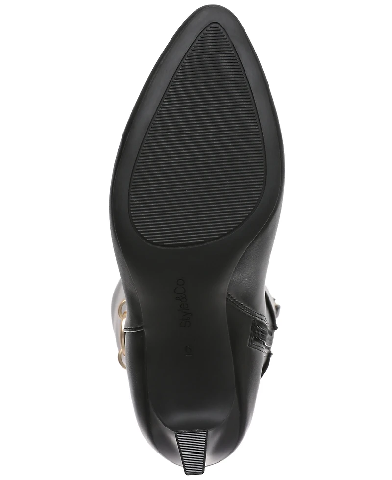 Style & Co Women's Shaniaa Belt Pointed Toe Boot, Macy's Exclusive