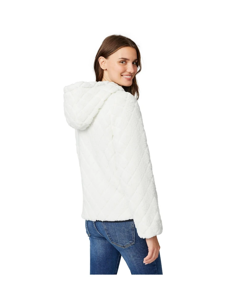 Free Country Women's Hooded Cirrus Quilted Reversible Jacket