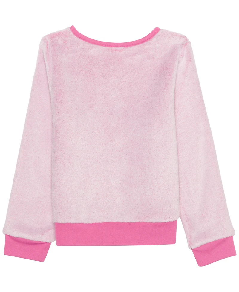 Hello Kitty Girls 2T-6X Long Sleeve Debossed Sweatshirt